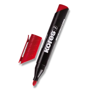 Permanentní popisovač Kores K-Marker červený